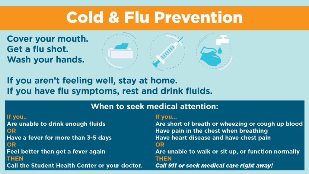 Chart Showing Difference Between Cold And Flu