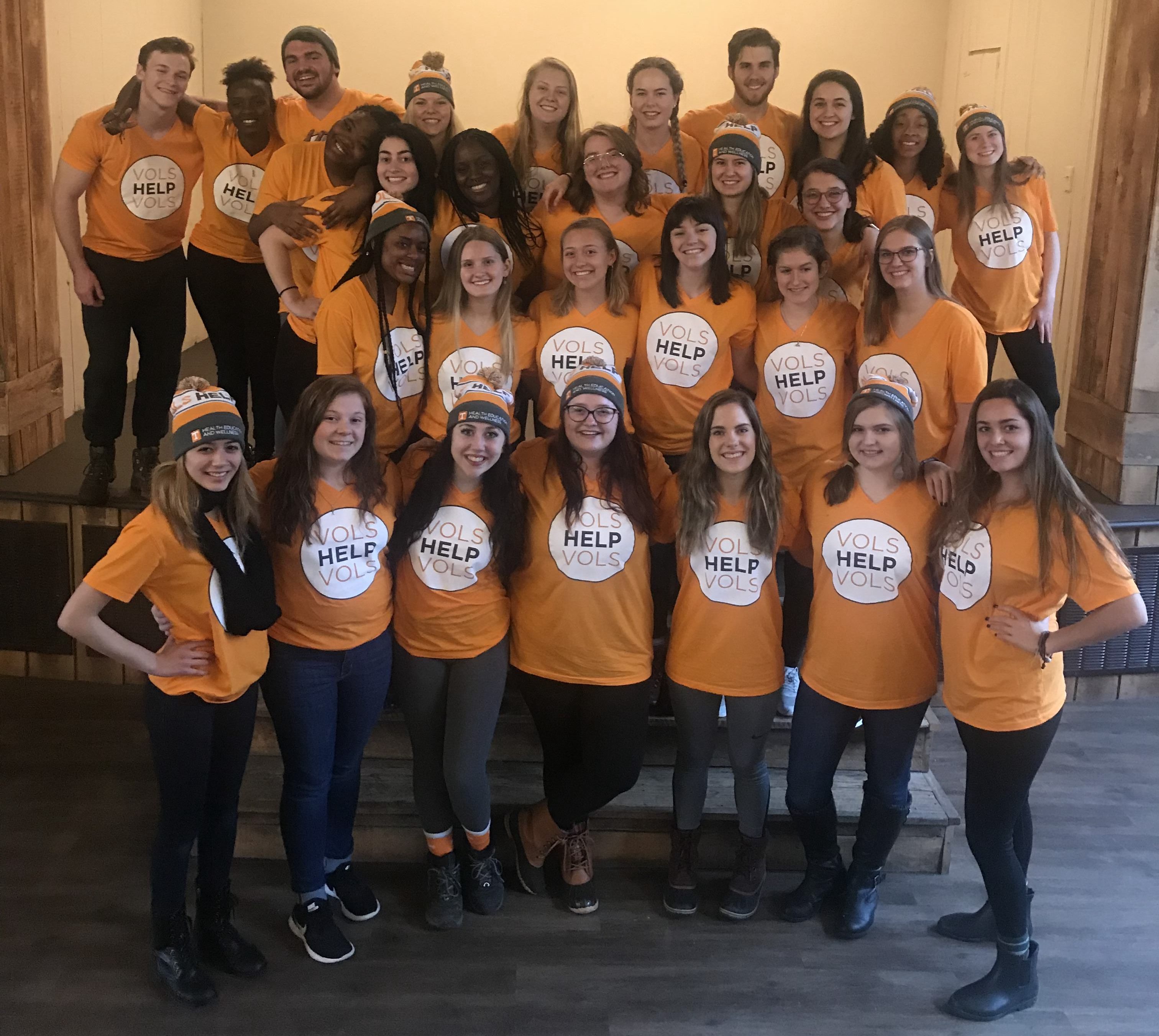 Group photo of current VOLS 2 VOLS peer health educators